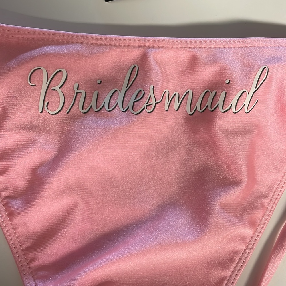 Pink fashion nova bridesmaids bikini
